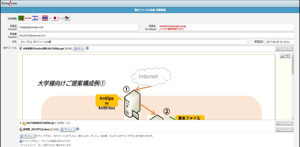 メールから添付ファイルを分離。<br class="max-lg:hidden">確認や無害化してからダウンロードできる